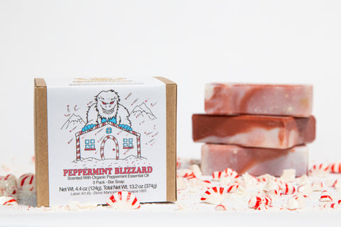 Peppermint Blizzard Soap Bar 3 Pack