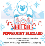 Peppermint Blizzard Soap Bar 3 Pack